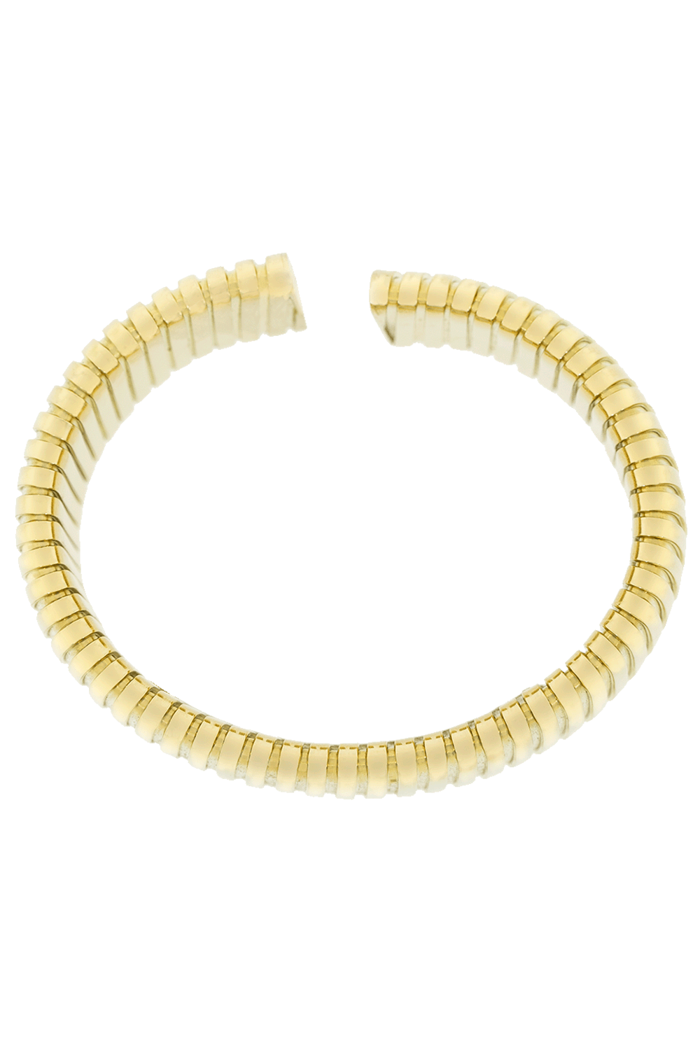 SIDNEY GARBER-Wide Flat Golden Cuff Bracelet-YELLOW GOLD