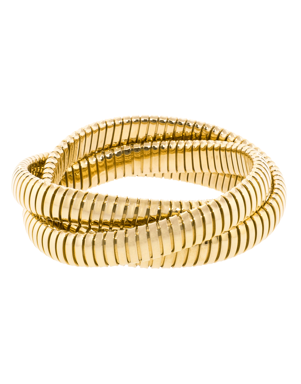 SIDNEY GARBER-Yellow Gold Three Rolling Band Bracelet-YELLOW GOLD