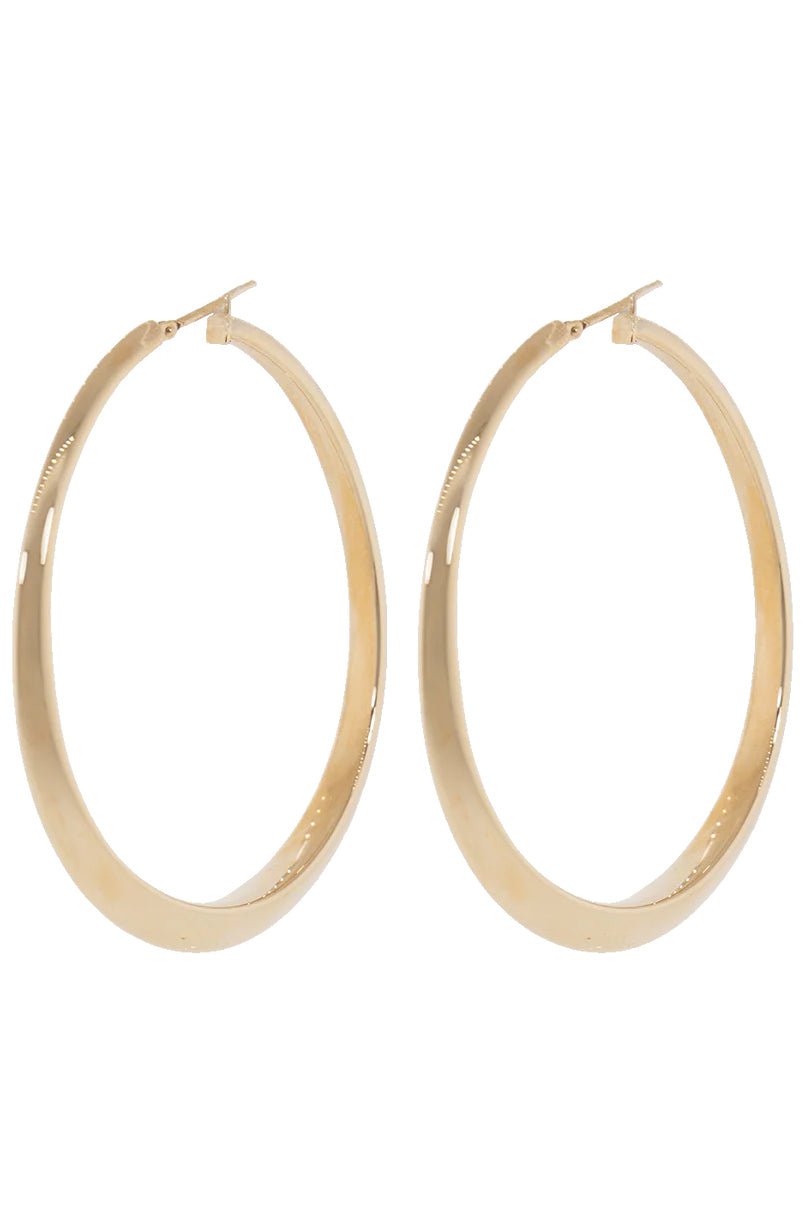 SIDNEY GARBER-Oval Hoop Earrings-ROSE GOLD