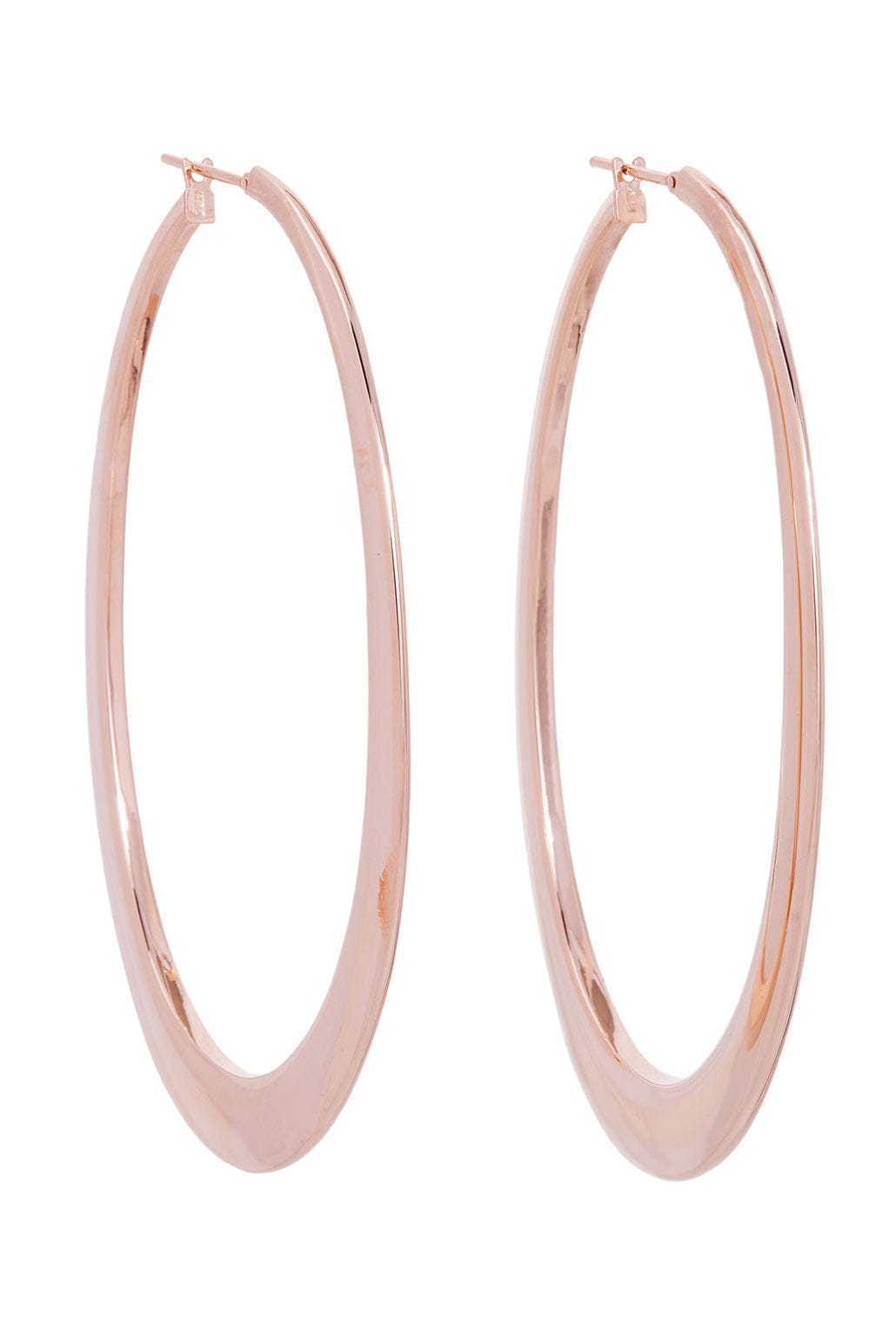 SIDNEY GARBER-Rose Gold Crescent Hoops-ROSE GOLD