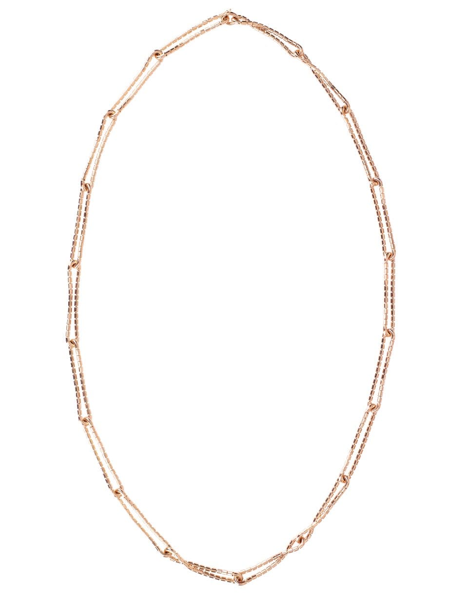 SIDNEY GARBER-Flexible Golden Links Necklace-ROSE GOLD