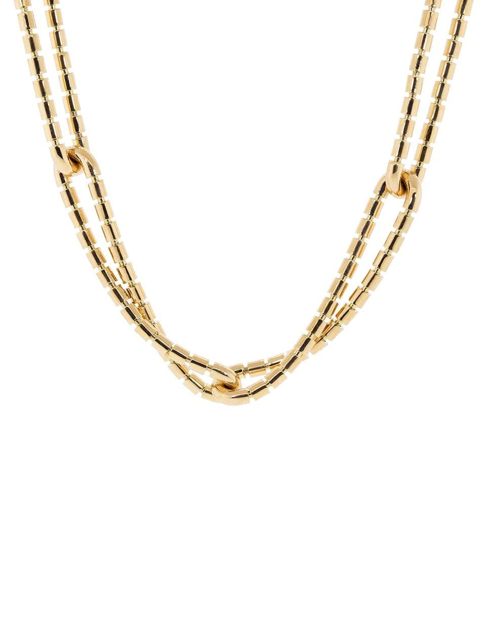 SIDNEY GARBER-Flexible Golden Links Necklace-ROSE GOLD