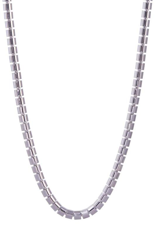 SIDNEY GARBER-Skinny Ophelia Necklace-WHITE GOLD
