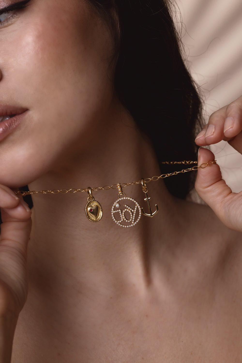 SIDNEY GARBER-Baroque Chain Necklace-YELLOW GOLD