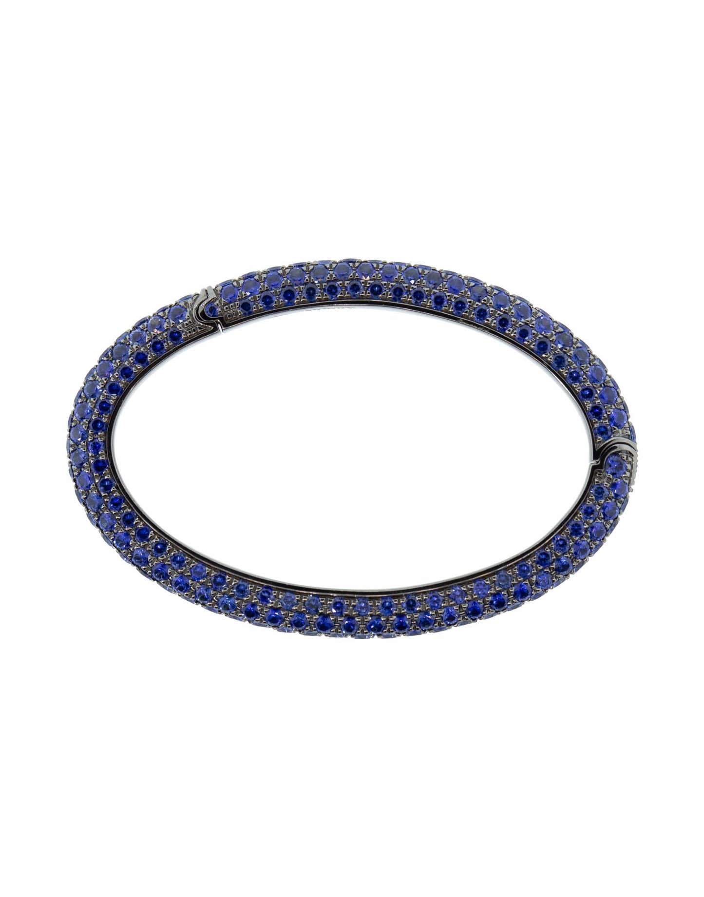 SIDNEY GARBER-Large Oval Links-WHITE GOLD