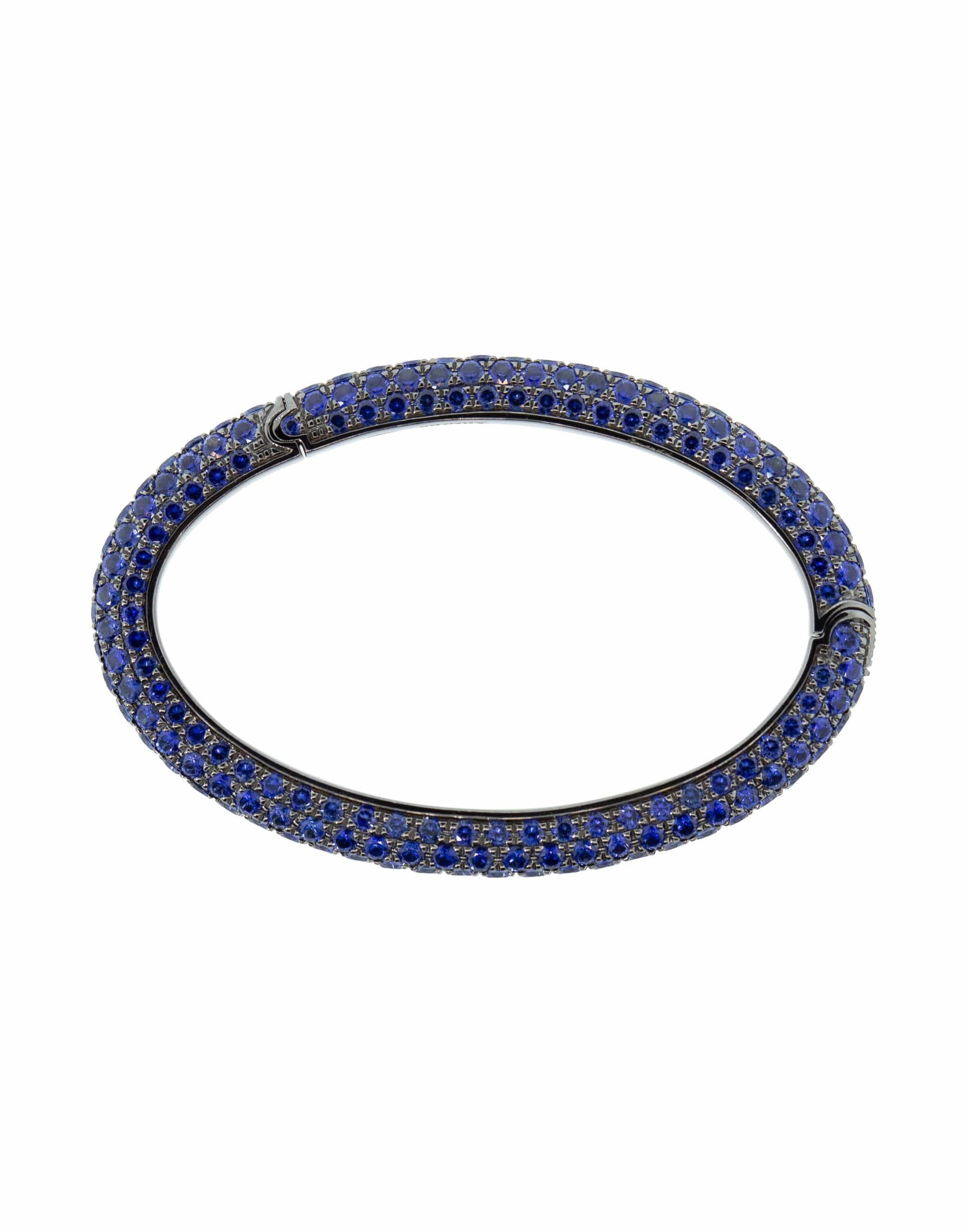 SIDNEY GARBER-Large Oval Links-WHITE GOLD