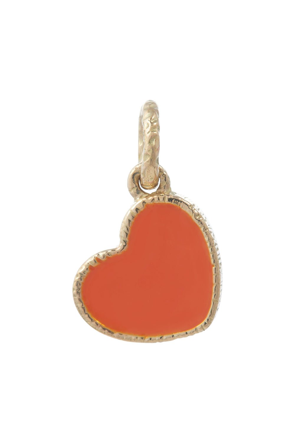 SIDNEY GARBER-Enamel Heart Charm-YELLOW GOLD
