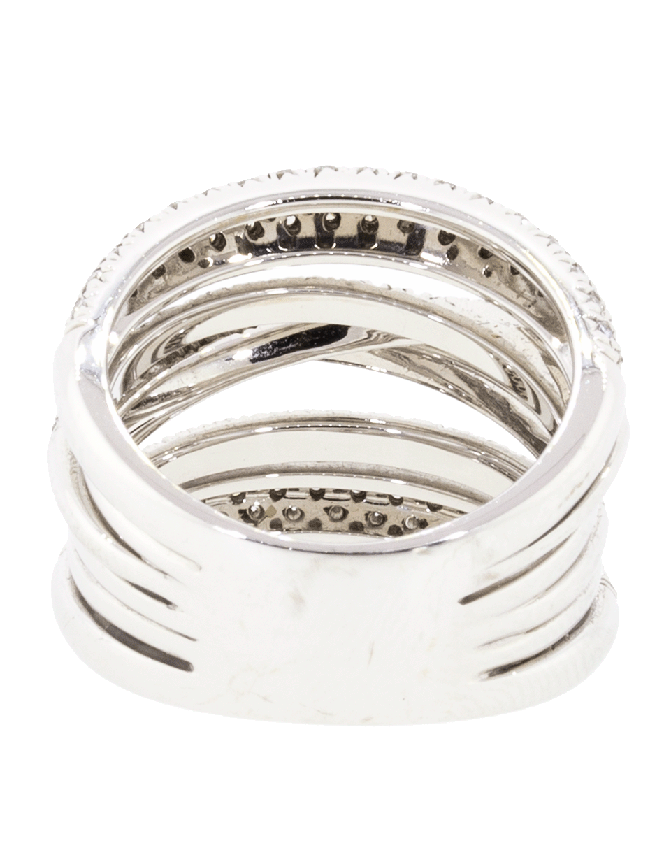 SIDNEY GARBER-Scribble Diamond Band Ring-WHITE GOLD