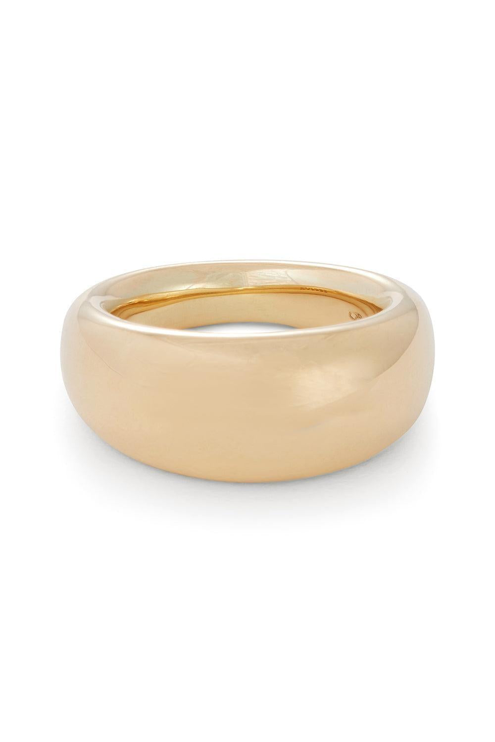 French Dome Ring - 10m - Yellow Gold-YELLOW GOLD-6-JEWELRYFINE JEWELRING-SIDNEY GARBER