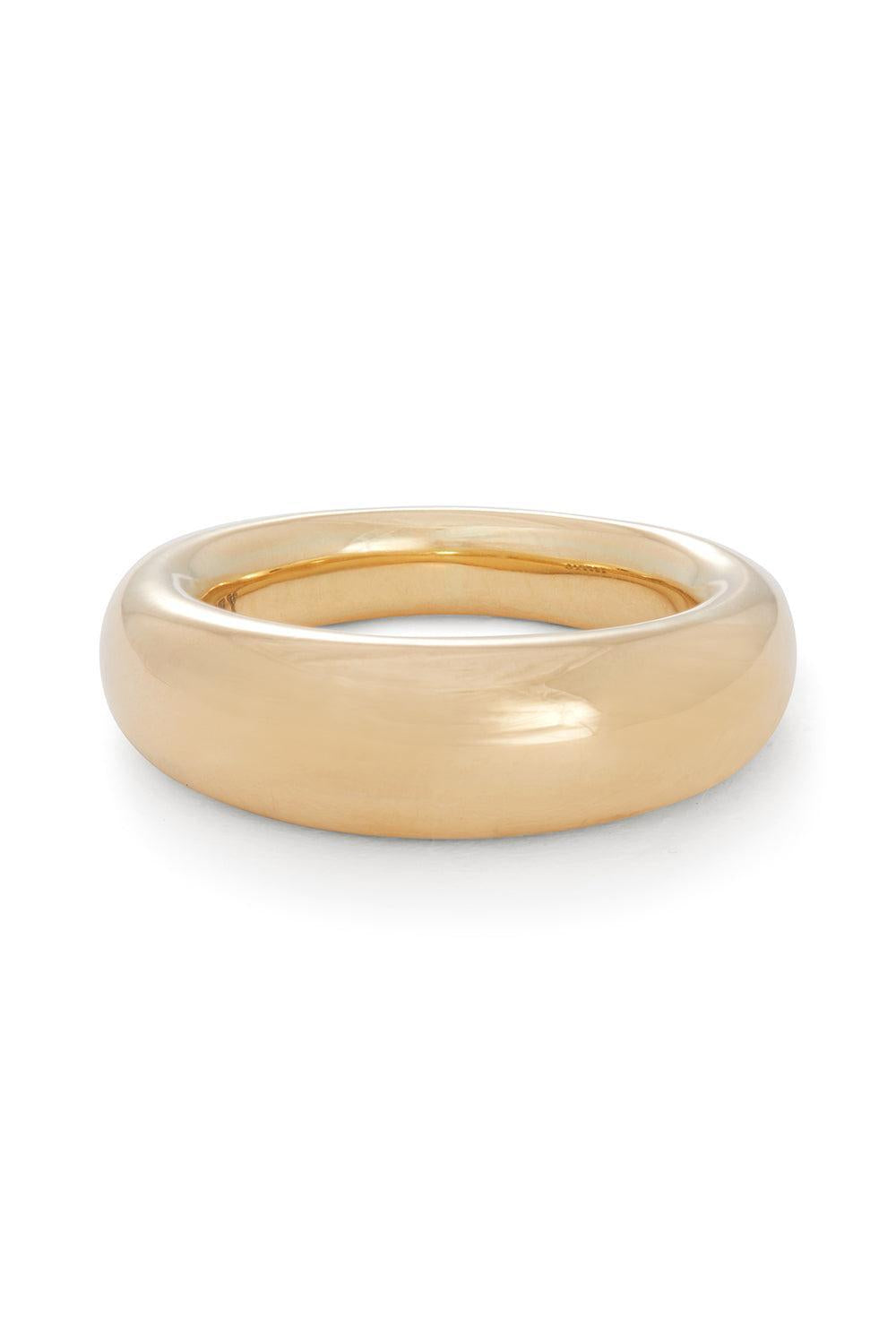 French Dome Ring - 7mm - Yellow Gold-YELLOW GOLD-7.5-JEWELRYFINE JEWELRING-SIDNEY GARBER