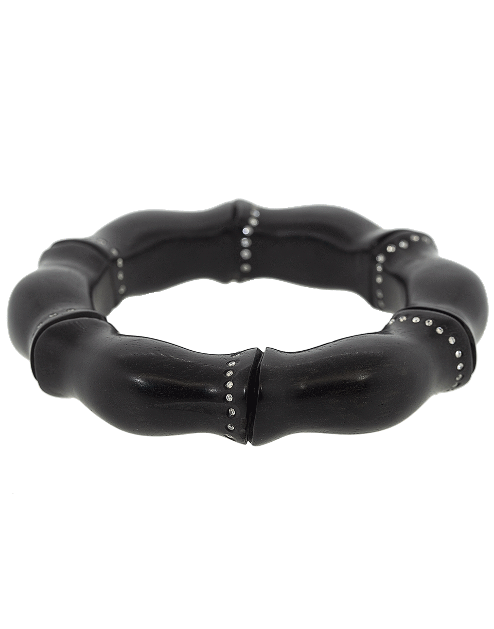 SILVIA FURMANOVICH-Ebony Carved Bamboo Bracelet-