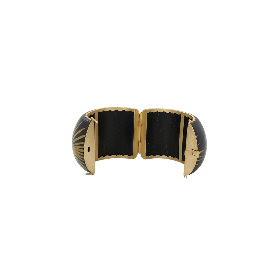 SILVIA FURMANOVICH-Marquetry Flower Bracelet-YELLOW GOLD
