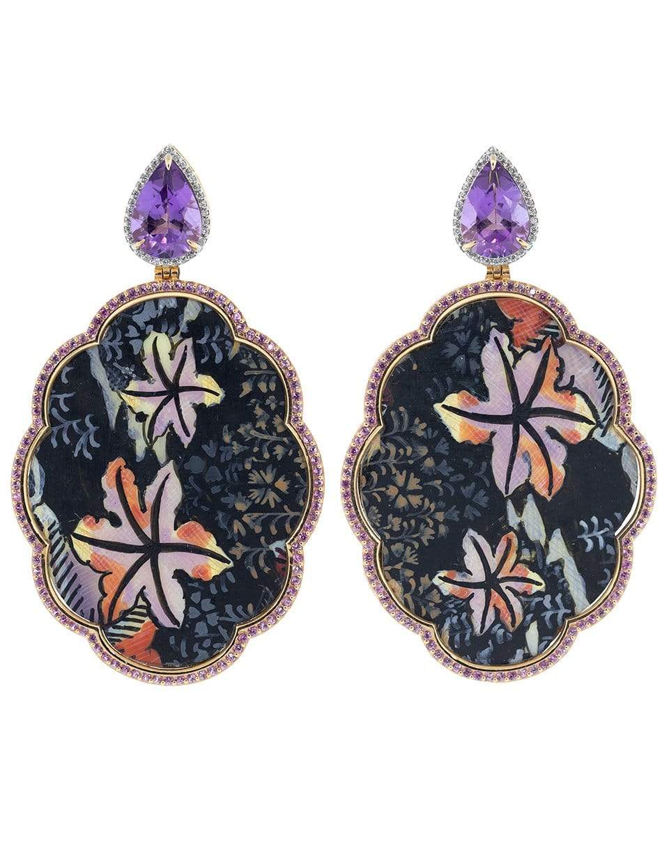 SILVIA FURMANOVICH-Hand Painted Drop Earrings-ROSE GOLD