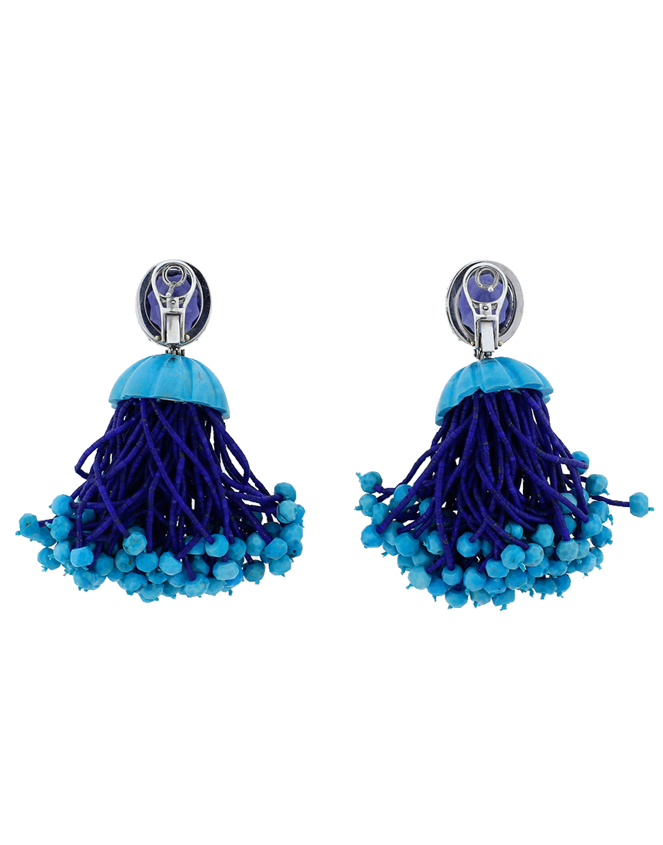 SILVIA FURMANOVICH-Tassel Earrings-WHITE GOLD