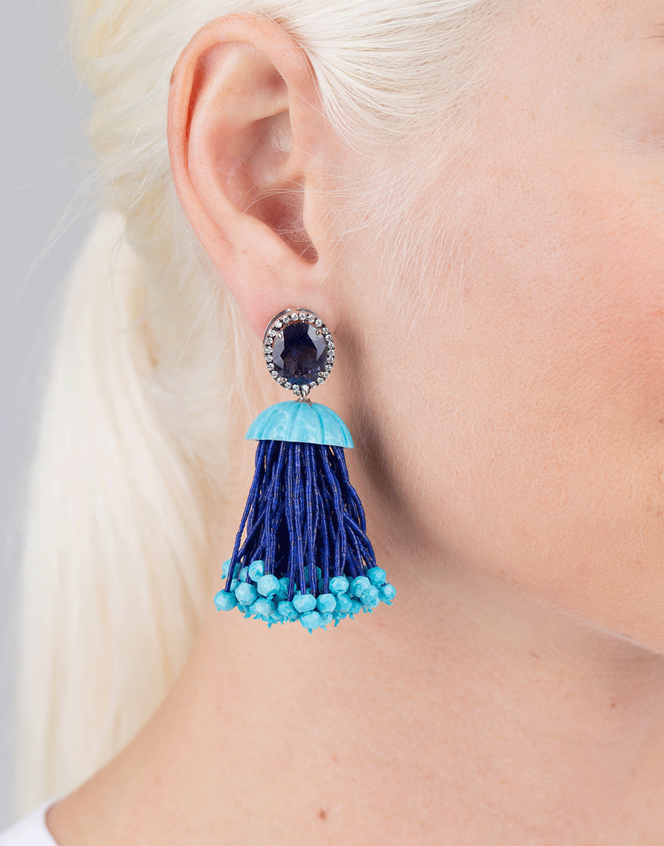 SILVIA FURMANOVICH-Tassel Earrings-WHITE GOLD
