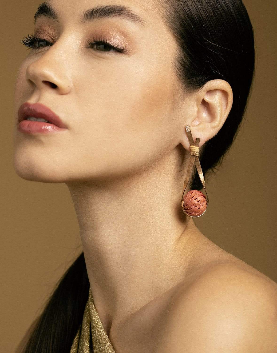 SILVIA FURMANOVICH-Bamboo Earrings-YELLOW GOLD