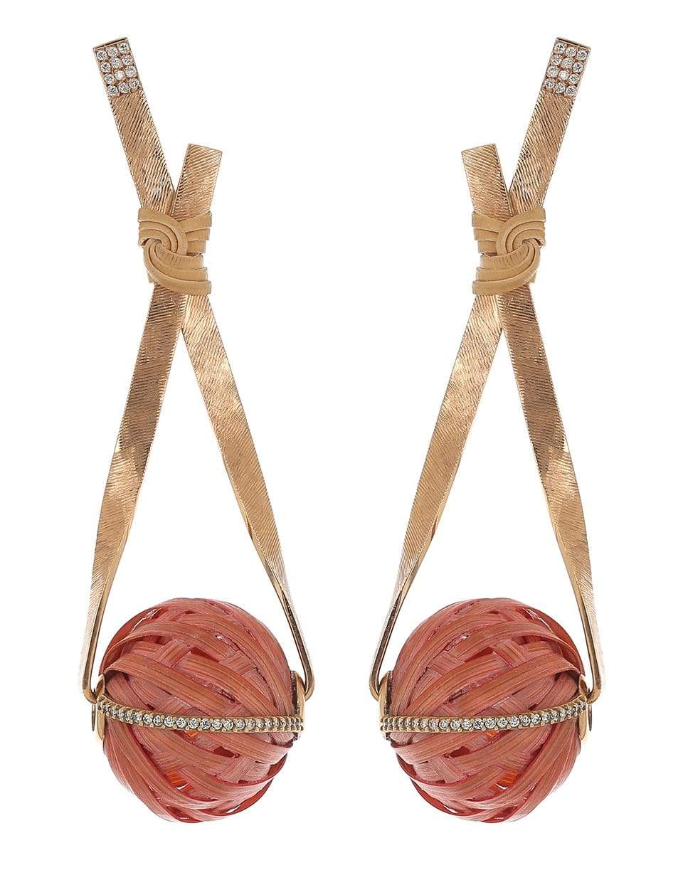 SILVIA FURMANOVICH-Bamboo Earrings-YELLOW GOLD