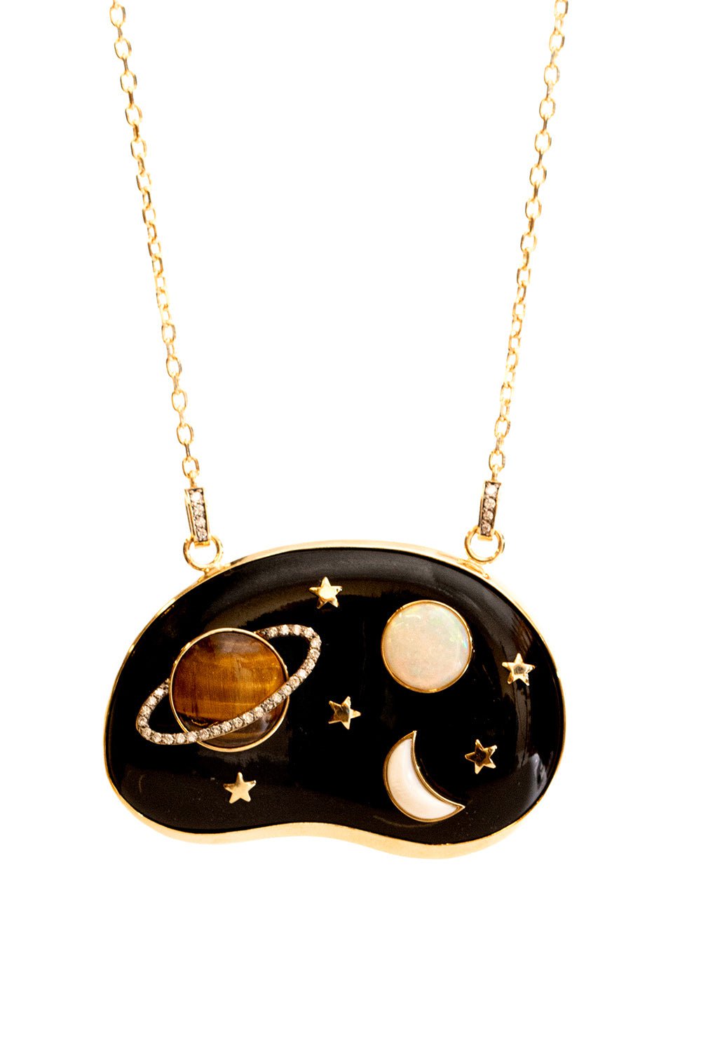 SILVIA FURMANOVICH-Galaxy Necklace-YELLOW GOLD