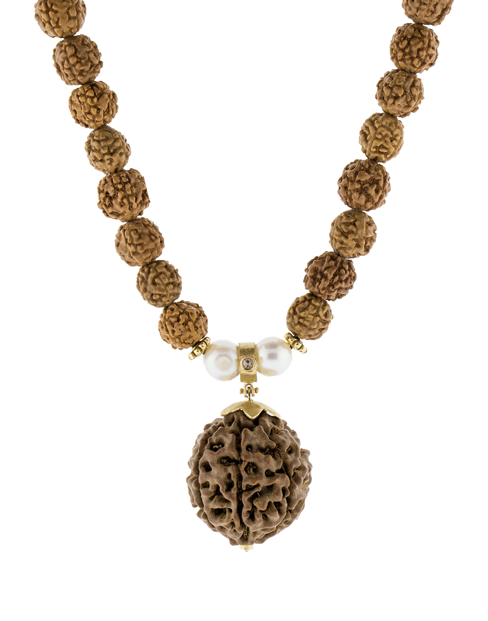 SILVIA FURMANOVICH-India Rudrasksha Pearl Necklace-YELLOW GOLD