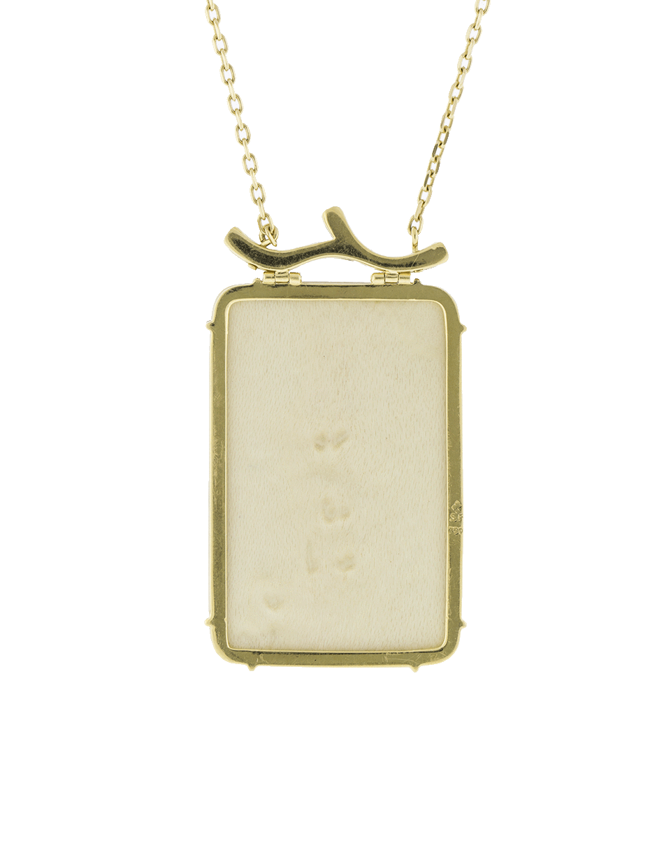 SILVIA FURMANOVICH-Marquetry Flower Necklace-YELLOW GOLD