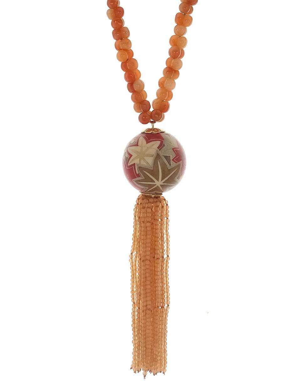 SILVIA FURMANOVICH-Obi Japanese Maple Mala Necklace-YELLOW GOLD