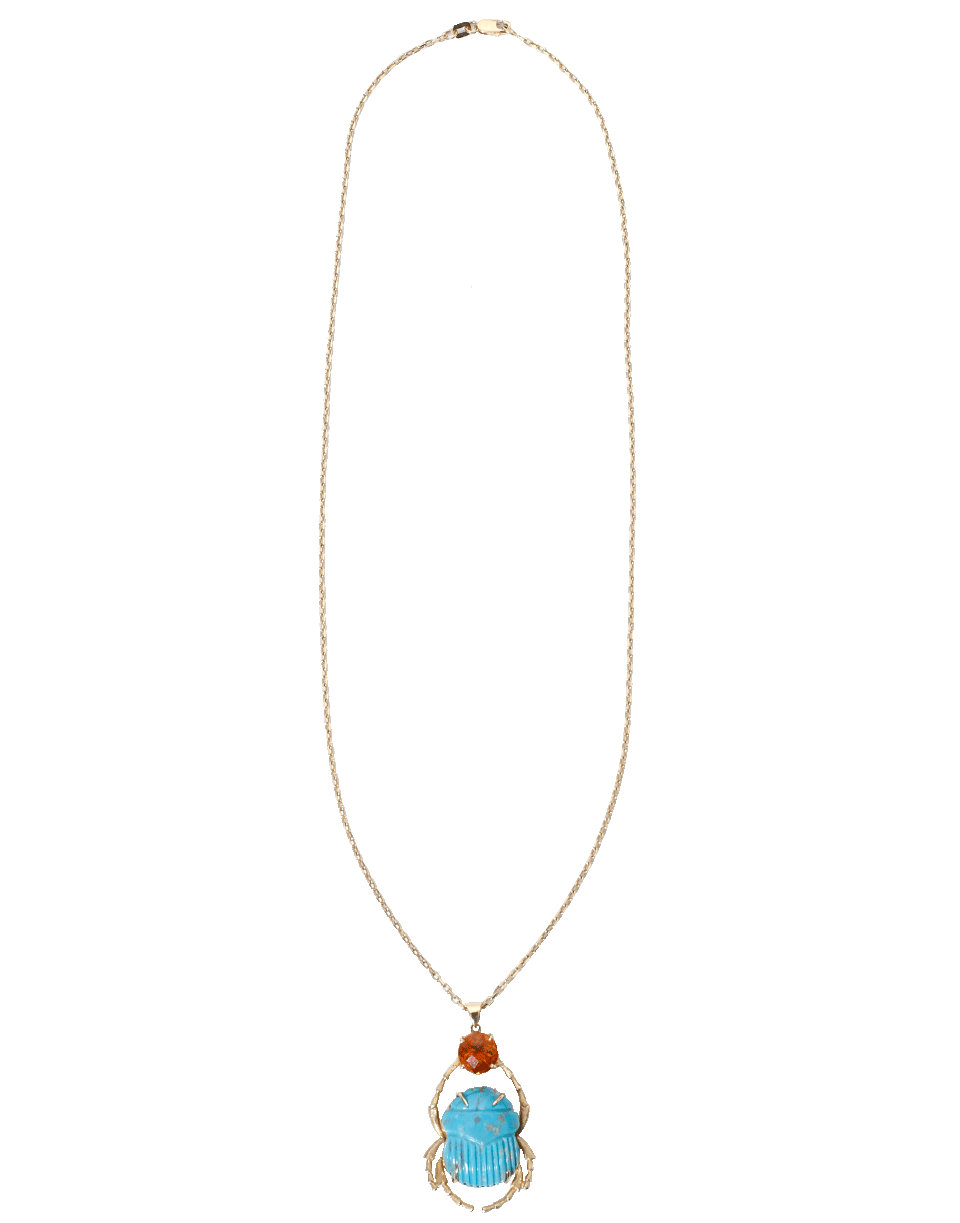 SILVIA FURMANOVICH-Scarab Necklace-YELLOW GOLD
