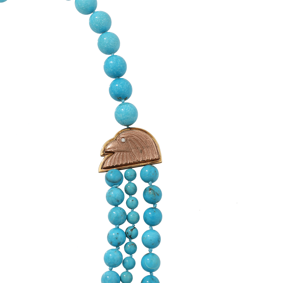 SILVIA FURMANOVICH-Turquoise Necklace-YELLOW GOLD
