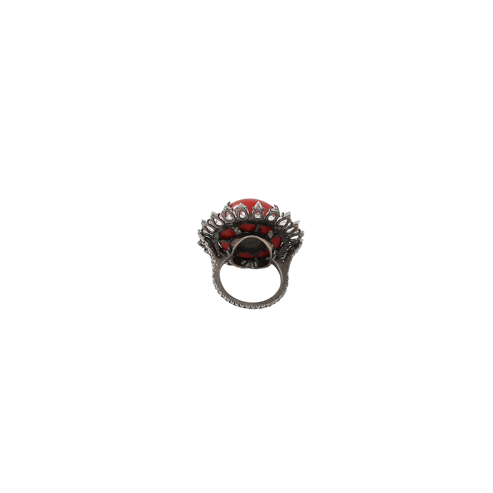 SILVIA FURMANOVICH-Red Lacquer Ring-BLACK GOLD