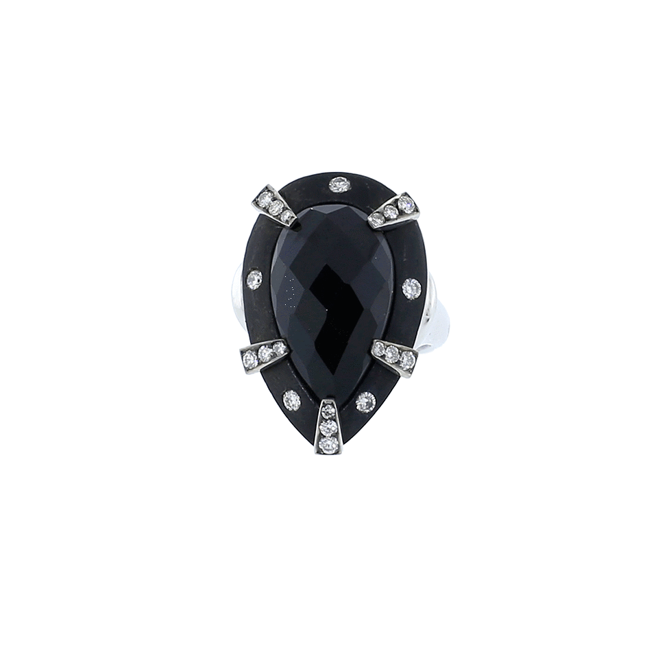 SILVIA FURMANOVICH-Black Tourmaline Ring-WHITE GOLD