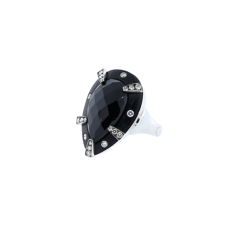 SILVIA FURMANOVICH-Black Tourmaline Ring-WHITE GOLD