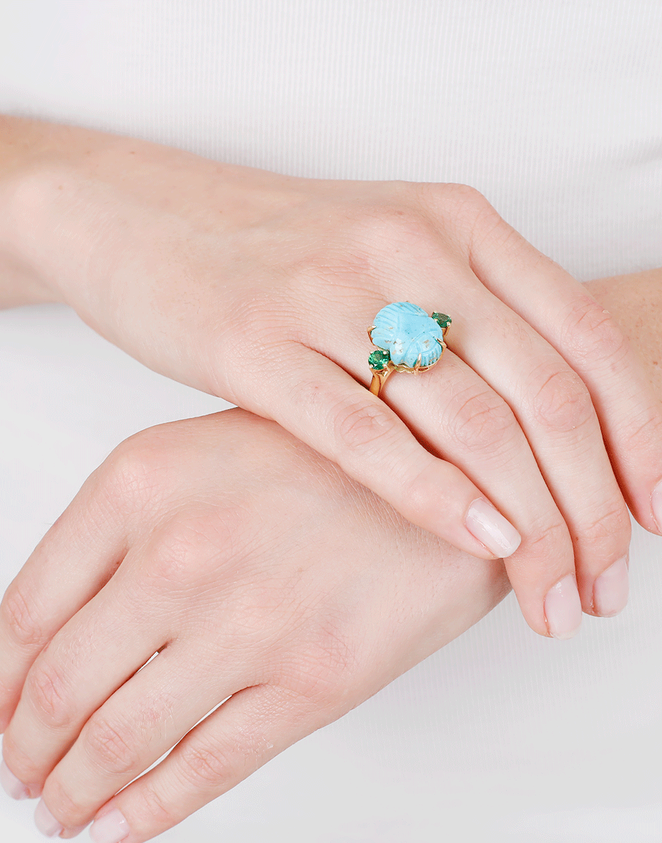 SILVIA FURMANOVICH-Scarab Ring-YELLOW GOLD