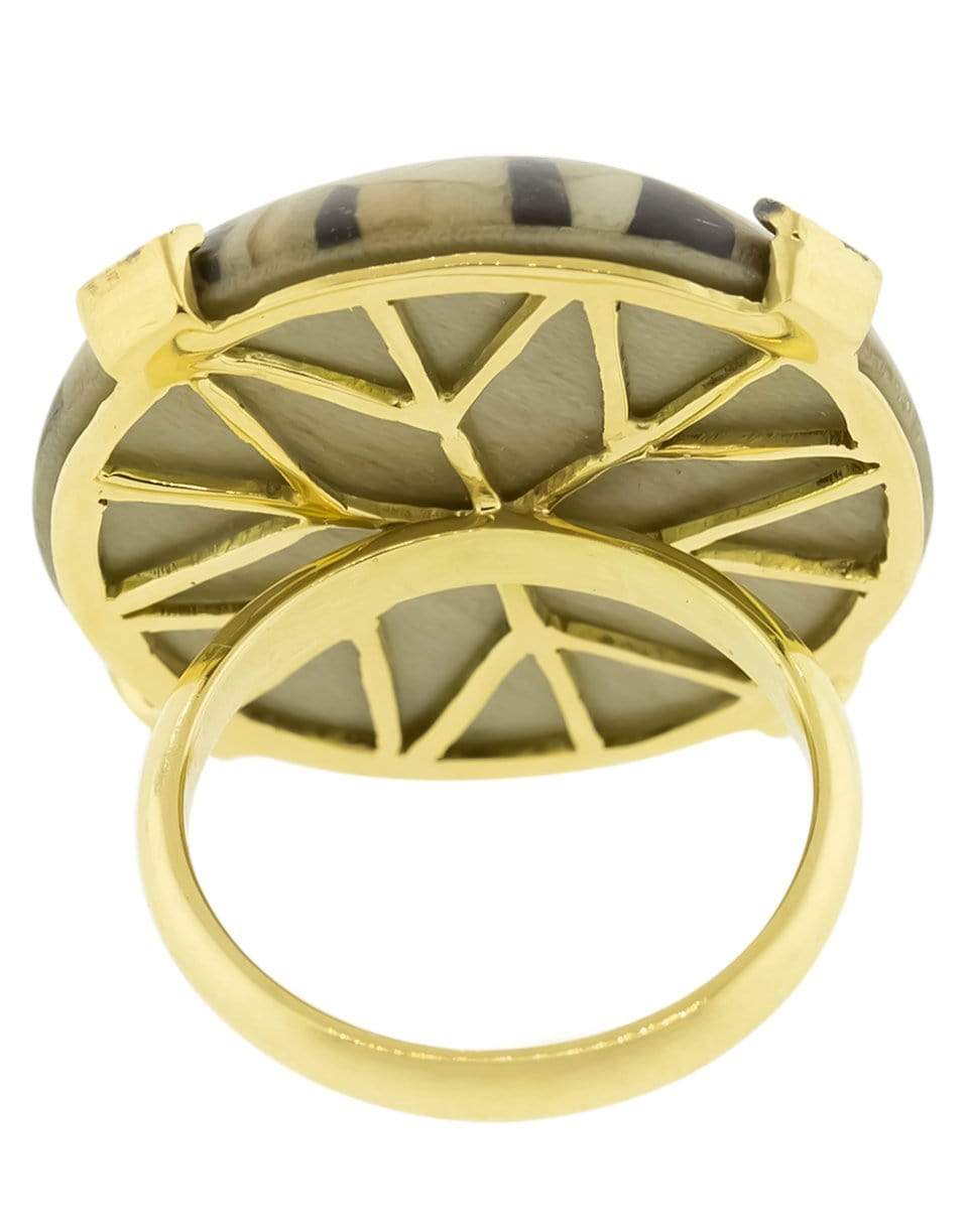 SILVIA FURMANOVICH-Grey Marquerty Brown Diamond Ring-YELLOW GOLD