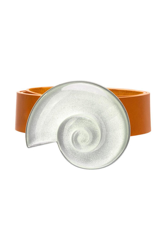 Nautilus Belt-BROWN-M-ACCESSORIESPECIALPOP UP-SILVIA TCHERASSI