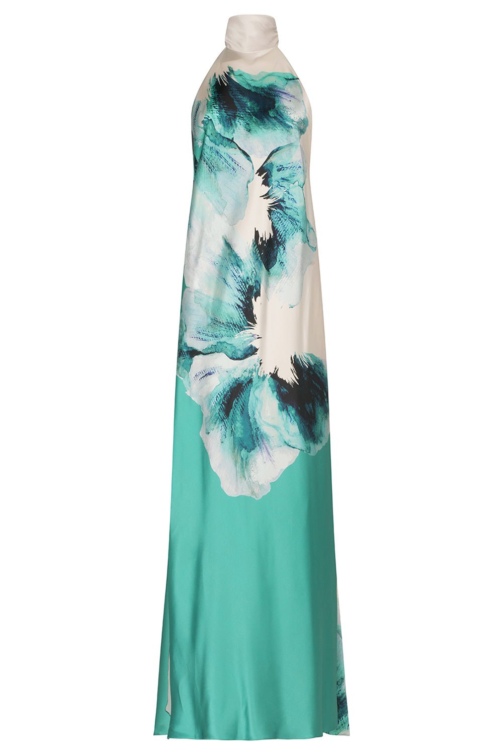 SILVIA TCHERASSI-Sherry Dress - Aqua Abstract Wave-