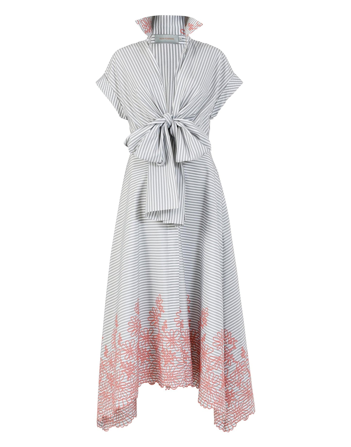 SILVIA TCHERASSI-Cotton Embroidered Rigone Dress-
