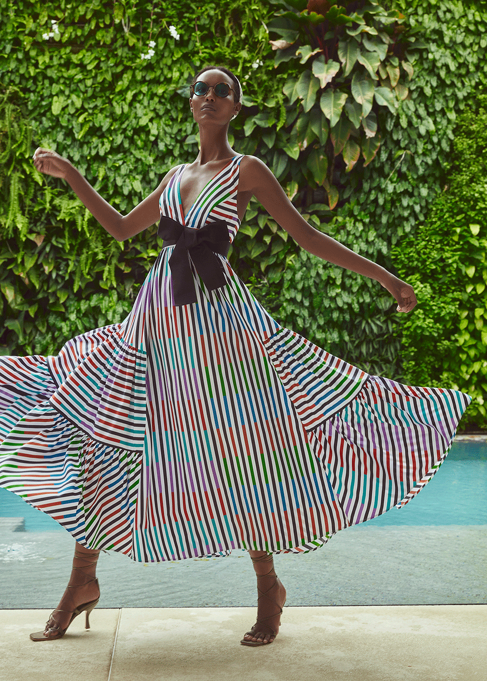 SILVIA TCHERASSI-Catalina Del Mar Striped Dress-