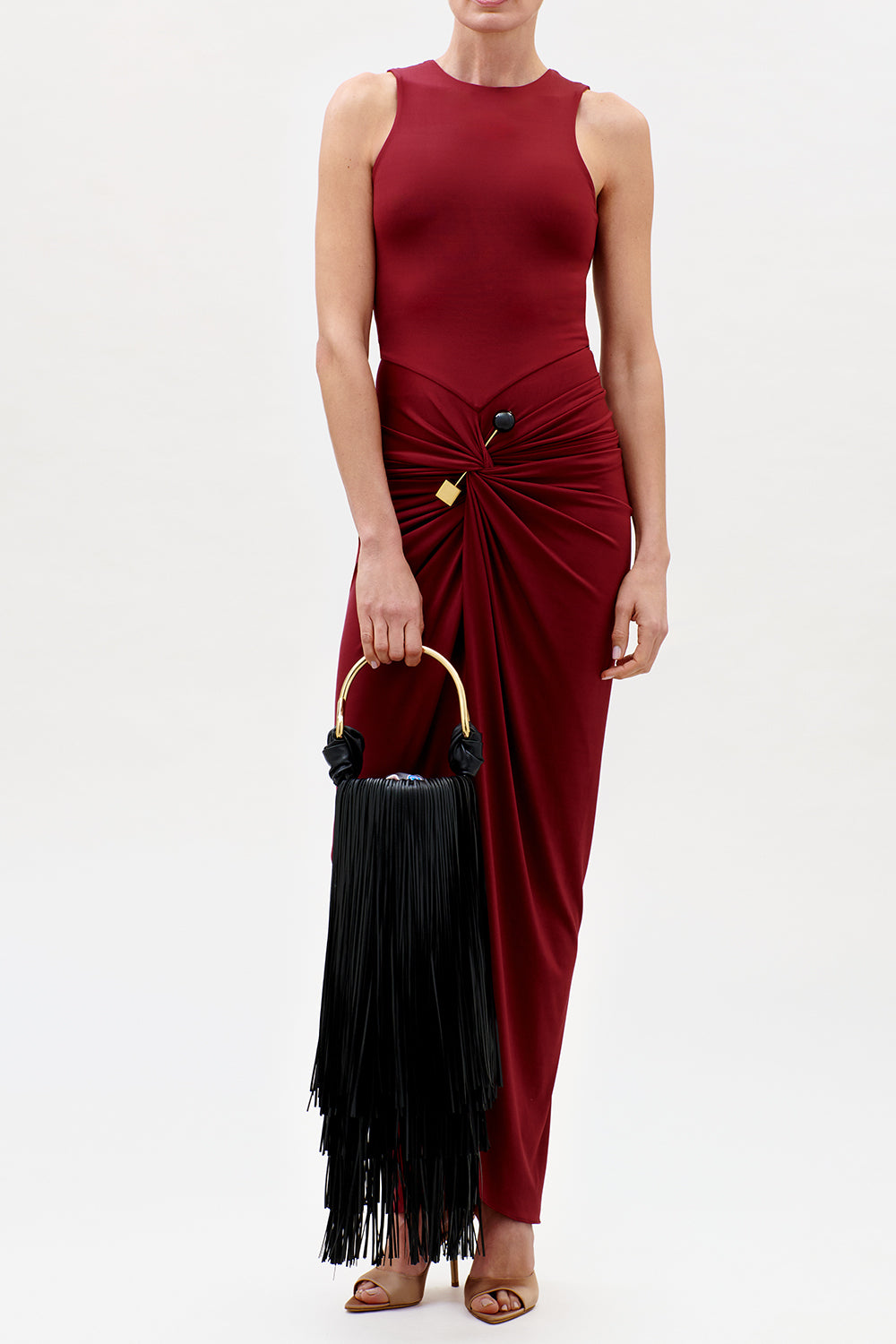  Leni Dress - Burgundy-RED-XS-CLOTHINGDRESSCOCKTAIL-SILVIA TCHERASSI 