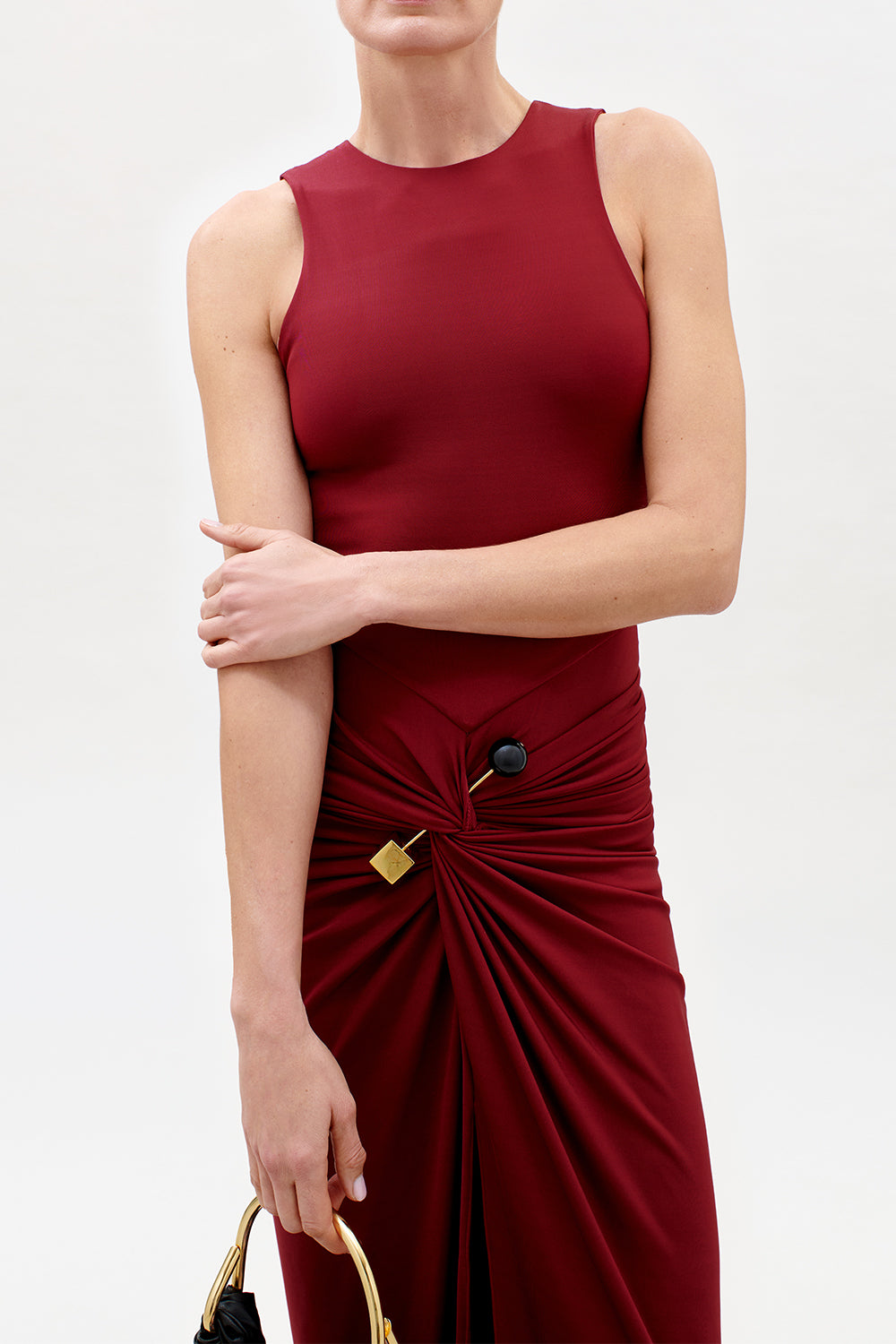  Leni Dress - Burgundy-RED-XS-CLOTHINGDRESSCOCKTAIL-SILVIA TCHERASSI 