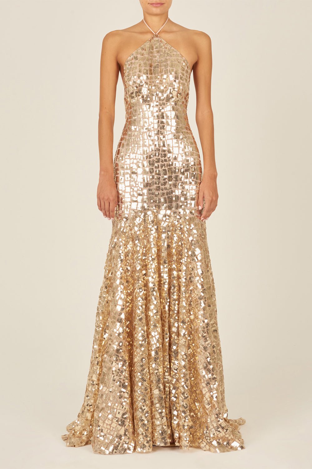 SILVIA TCHERASSI-Lottise Gown-GOLD