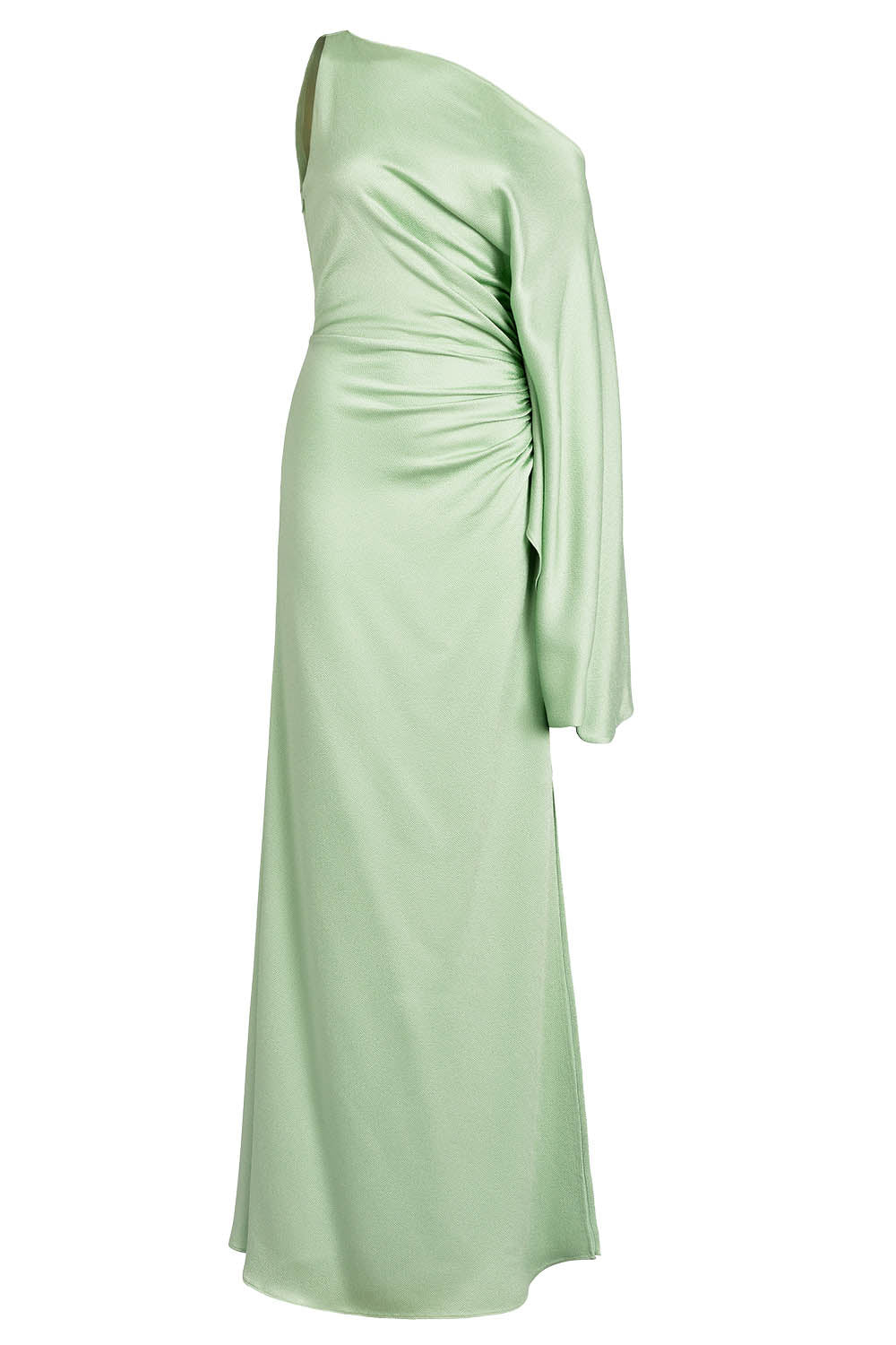 Kesia One Shoulder Gown-GREEN-S-CLOTHINGDRESSGOWN-SILVIA TCHERASSI