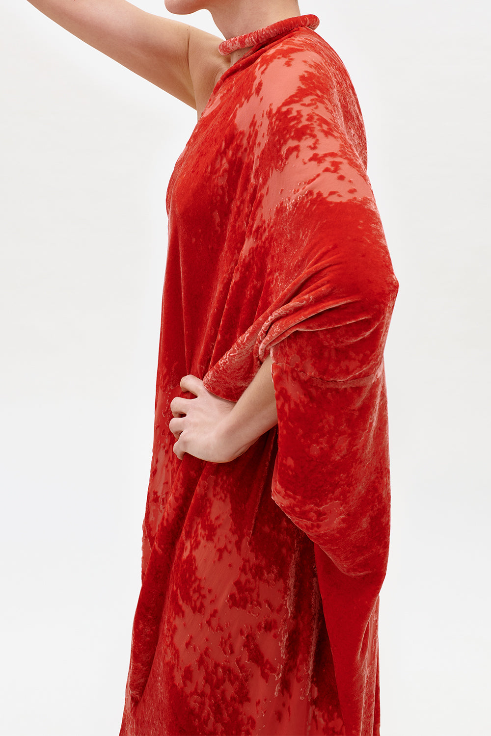 Erica One Shoulder Dress-RED-XS-CLOTHINGDRESSGOWN-SILVIA TCHERASSI