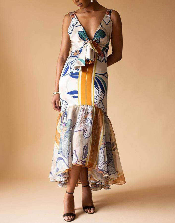 SILVIA TCHERASSI-Catanzaro Dress-TAUPE