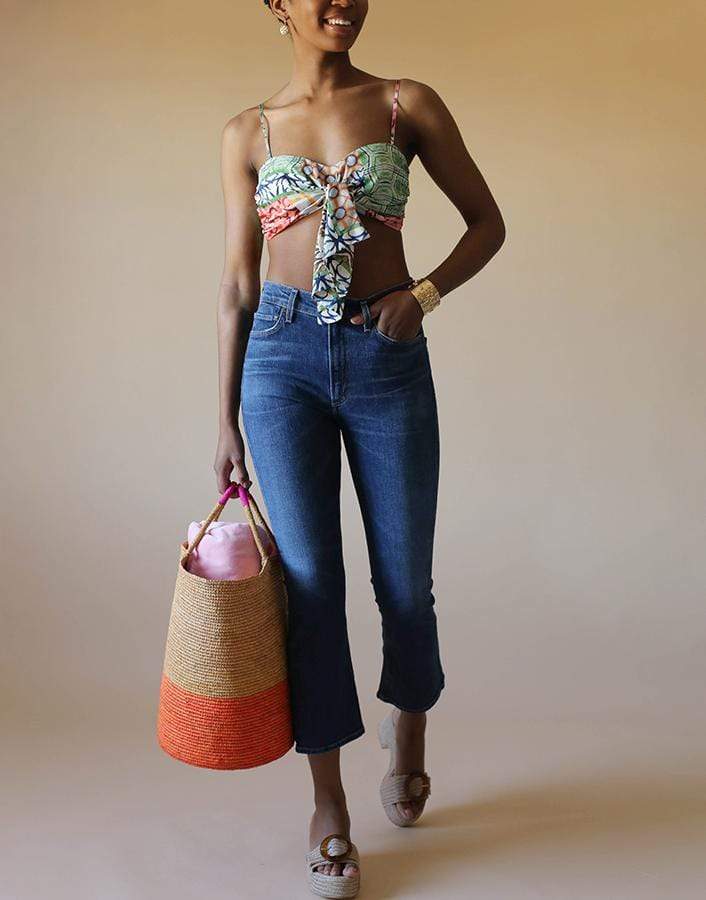 SILVIA TCHERASSI-Silk Wotton Bralette-