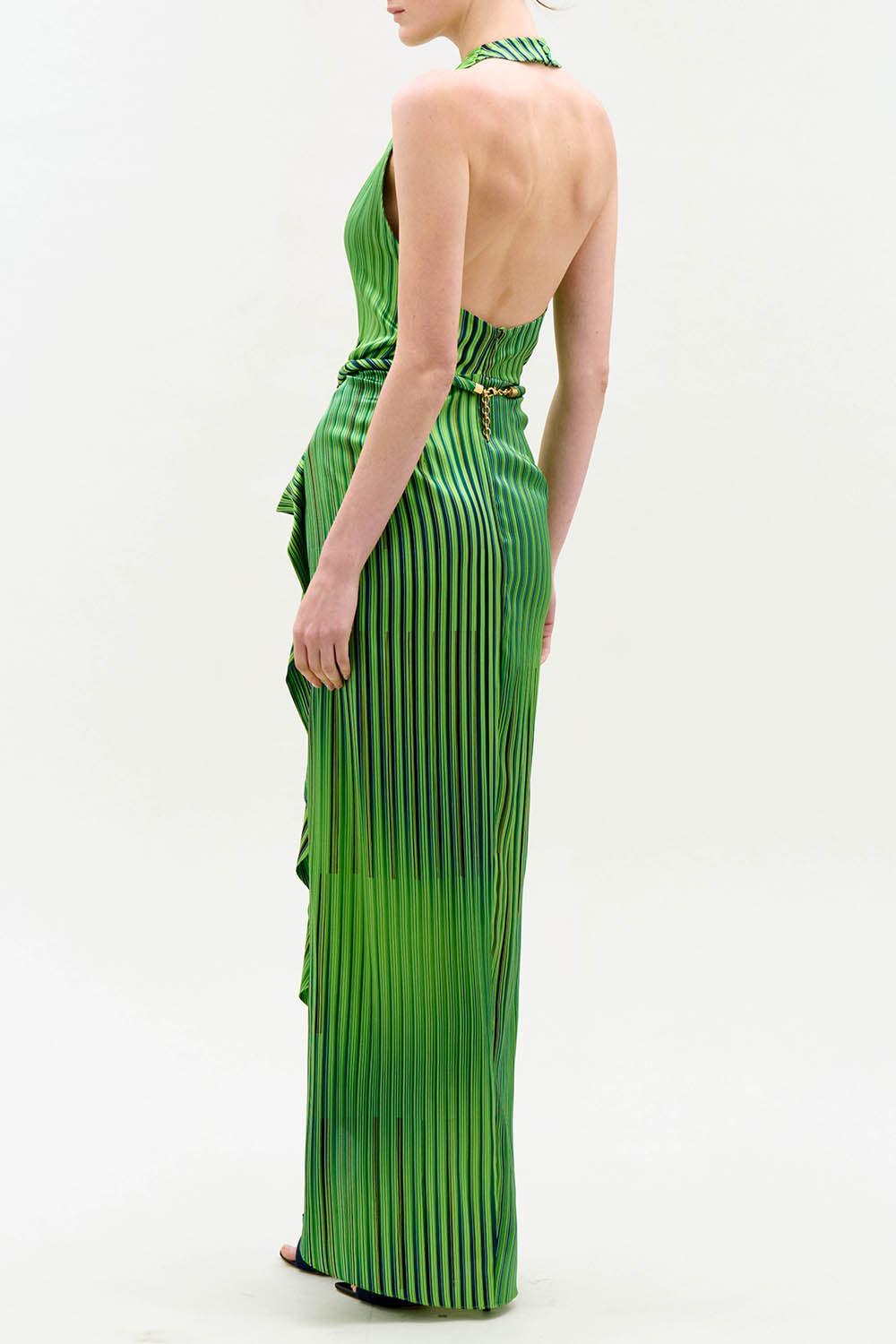 Gypsy Dress-GREEN-XS-CLOTHINGSPECIALPOP UP-SILVIA TCHERASSI