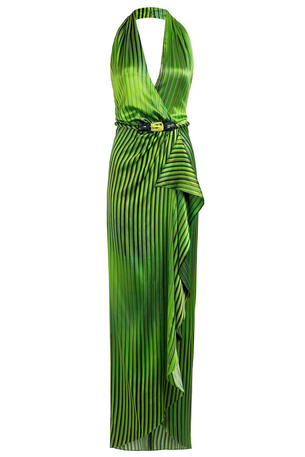 Gypsy Dress-GREEN-XS-CLOTHINGSPECIALPOP UP-SILVIA TCHERASSI
