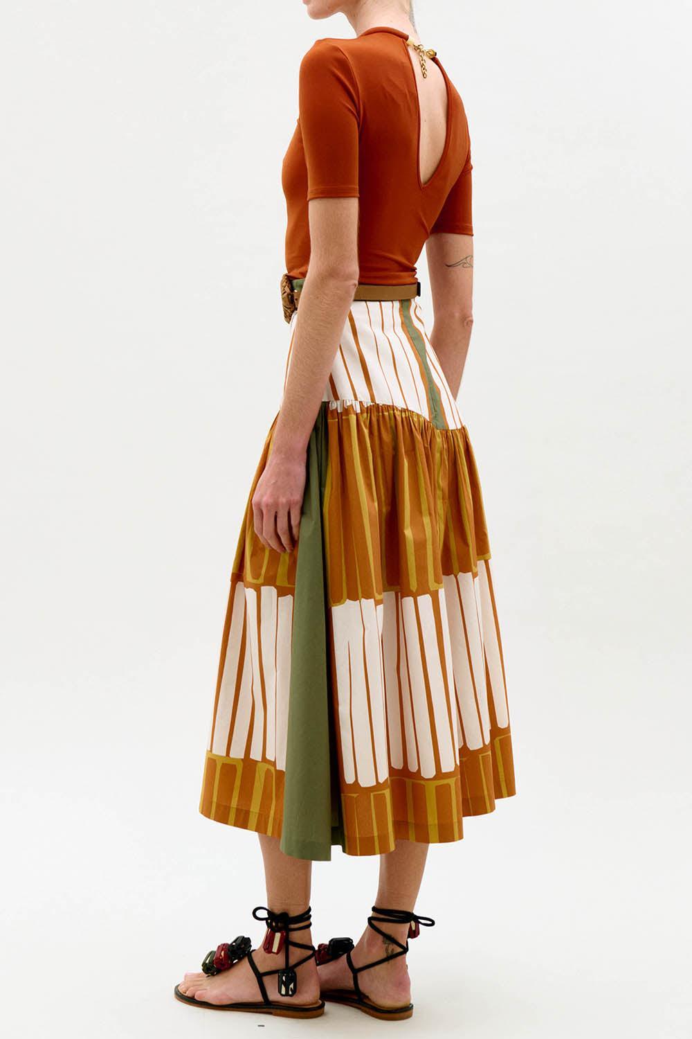 Varinia T-Shirt - Terracotta-ORANGE-XS-CLOTHINGSPECIALPOP UP-SILVIA TCHERASSI