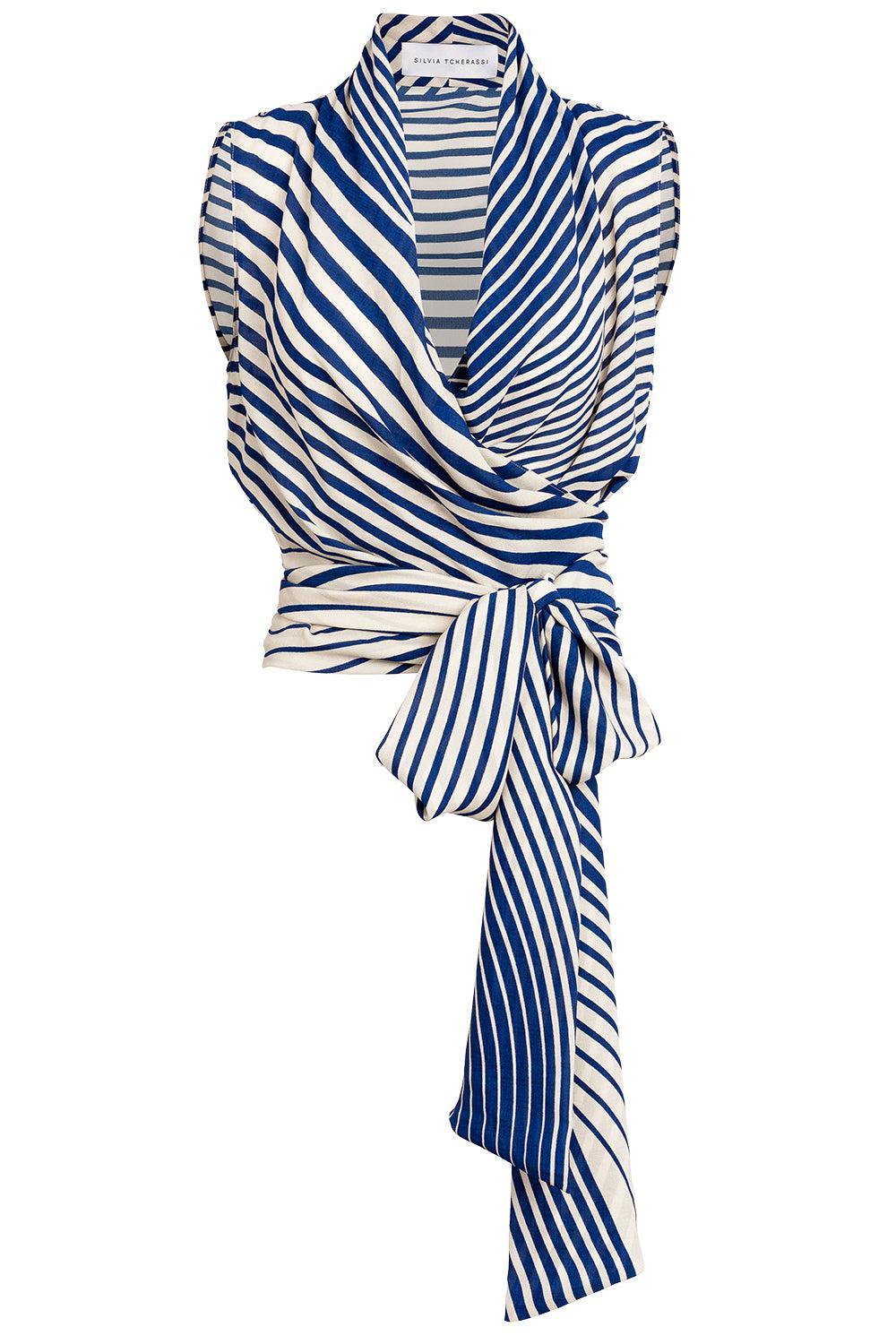 Joaquina Blouse-STRIPE-XS-CLOTHINGTOPBLOUSE-SILVIA TCHERASSI