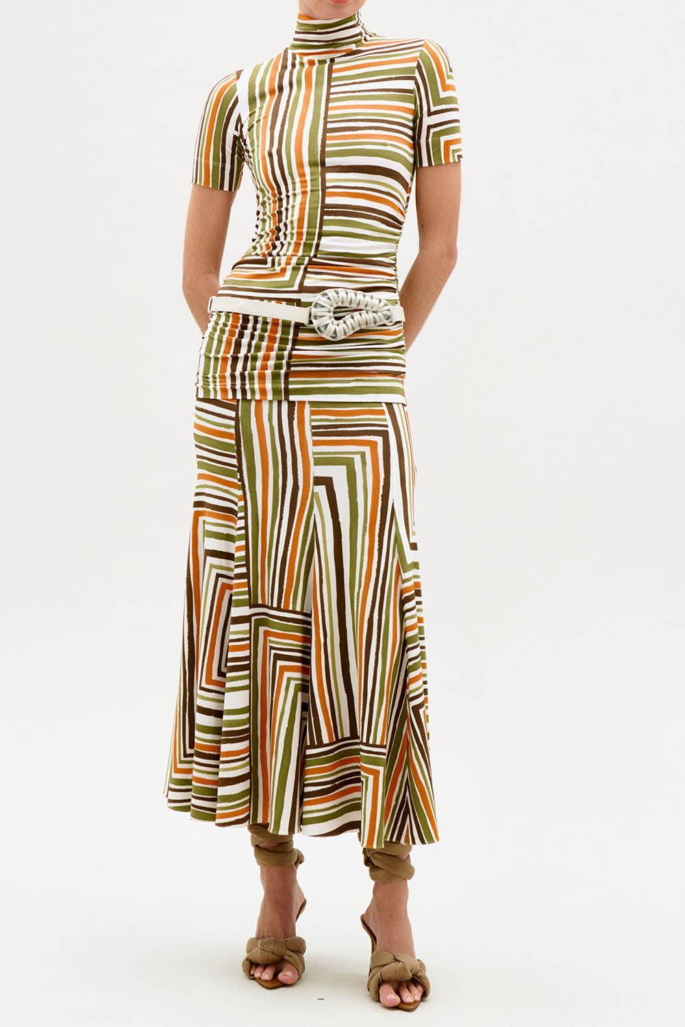 Josette Skirt-STRIPE-XS-CLOTHINGSPECIALPOP UP-SILVIA TCHERASSI
