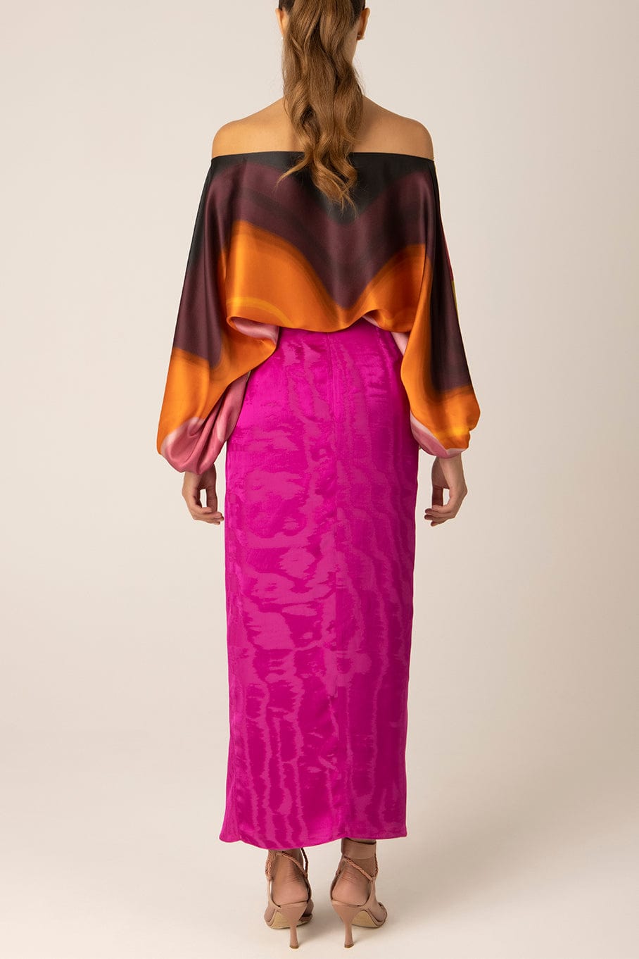 SILVIA TCHERASSI-Bellagio Blouse - Abstract Wave-