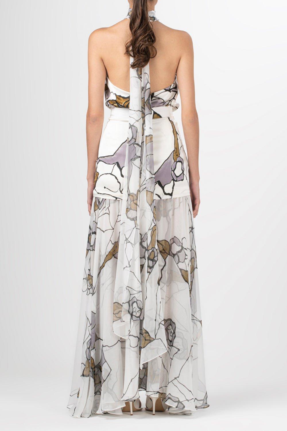 SILVIA TCHERASSI-Geovanna Blouse - Ecru Marble-